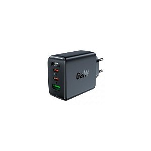 Carregador Duplo Acefast A41 65W Usb-A + Usb-C Preto