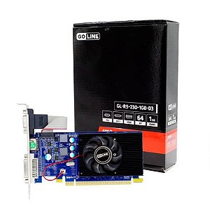 Placa de Vídeo AMD Radeon R5 230 1GB DDR3 - Goline GL-R5-230-1GB-D3 com Garantia de 1 Ano