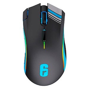 Mouse Gamer Sem Fio RGB Checkpoint MX-200 - 1000 Dpi - Preto