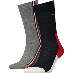 Meias Masculinas Tommy Hilfiger 2 Pares Modelo 471010001 085