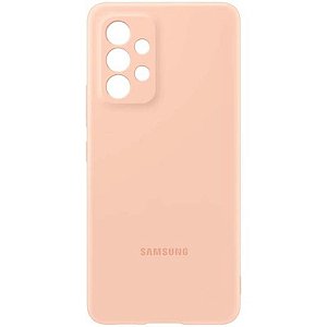 Capa De Silicone Samsung Para Galaxy A53 5G - Cor Rosa