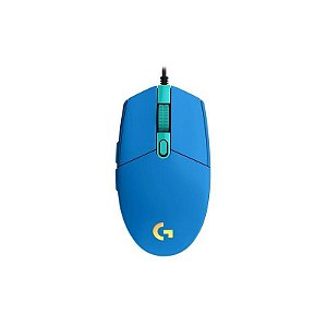 Mouse Gamer Logitech G203 Lightsync Azul - 8000 Dpi - 6 Botões