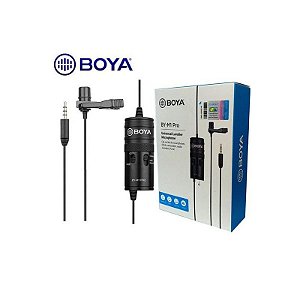 Microfone Duplo De Lapela Boya By M1Dm Com Fio