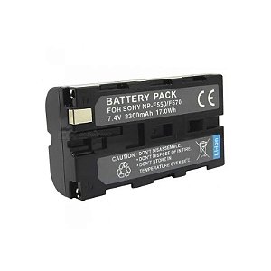 Bateria de Íon de Lítio NP-F550/F570 Pro Sony - Recarregável e Durável