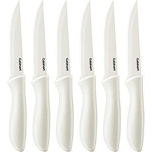 Jogo De Facas Serra Cuisinart C55 6Pcsw Ceramic Branco 6 Peças