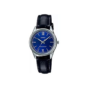 Relógio Casio Feminino LTP-V005L-2BUDF - Preto com Pulseira de Couro