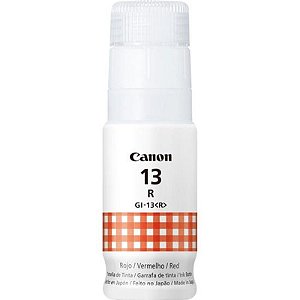 Tinta Canon Gi-13 Vermelha 60Ml - Refil De Alta Capacidade Para Impressoras Canon
