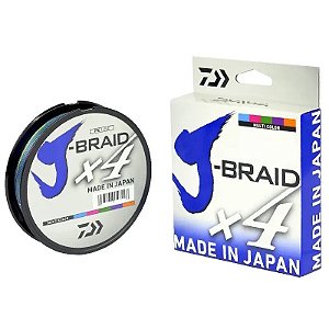Corda de Pesca Daiwa J-Braid X4 0,29mm 40LB 300M - Resistência Superior para Pescadores