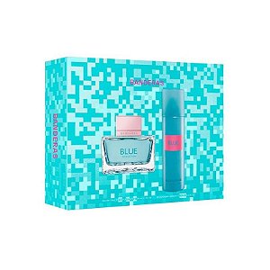 Kit Perfume Feminino Antonio Banderas Blue Seduction 80ml com Desodorante Aromático