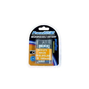 Bateria Recarregável POWER2000 ACD-EN-EL9A para Câmeras DSLR