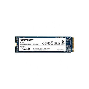 SSD Patriot P300 256GB M.2 NVMe - Leitura 1700MB/s, Gravação 1100MB/s, Alta Performance