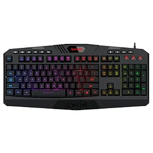 Teclado Gaming Redragon K503A Rgb Com Cabo - Preto (Layout Espanhol)