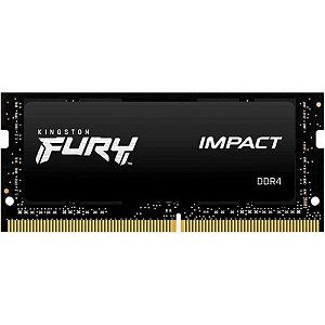 Memória Ram Ddr4 So-Dimm Kingston Fury Impact 8Gb 3200Mhz - Preto
