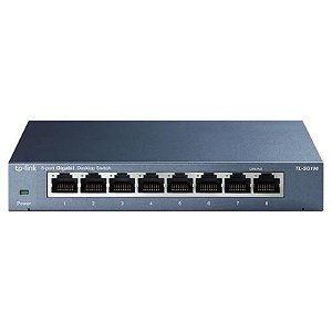 Switch TP-Link TL-SG108 - Hub Ethernet 8 Portas 10/100/1000Mbps