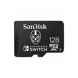 Cartão de Memória Micro SD SanDisk 128GB 100MB/s para Nintendo Switch - SDSQXAO-128G-GN6ZG