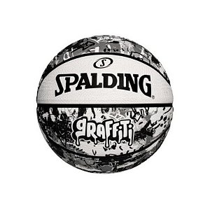 Bola de Basquete Spalding Grafite Branco Tamanho Oficial