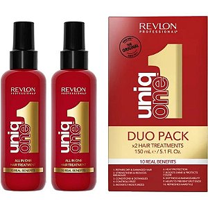 Pacote Duo de Tratamento Capilar Revlon Uniq One 150ml - Cuidado Completo para os Cabelos