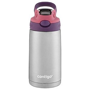 Garrafa Térmica Contigo Kiss Lila e Rosa 384ML com Design Elegante