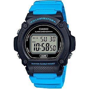 Relógio Digital Masculino Casio W-219H-2A2VDF - Estilo e Precisão para o Dia a Dia