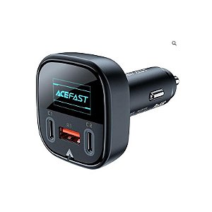 Carregador Veicular Acefast B5 101W 2 USB-C e 1 USB-A - Preto