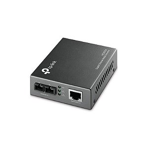 Conversor de Mídia TP-Link MC200CS Gigabit Multimodo 0.5KM – Cinza Profissional