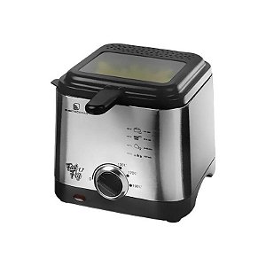 Fritadeira Elétrica Electrobras Fast FRY 1.7 - 1.000W, Prata e Preta, 220V/240V 50/60Hz