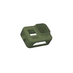 Case De Silicone Para Câmera Gopro Hero8 Com Cordão Ajustável - Verde