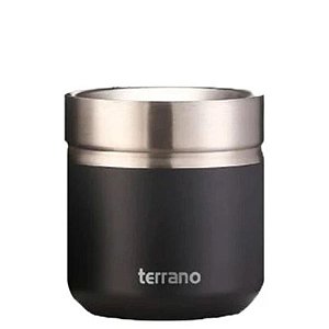 Cuia Terrano Folkie Preta 180ML - Ideal para Chimarrão e Bebidas Quentes