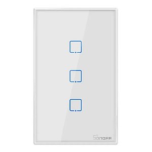 Interruptor de Parede Inteligente Sonoff TX T2US3C - Cor Branca