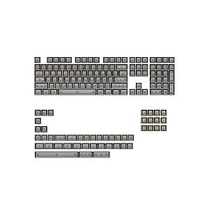 Conjunto de Teclas Akko Keycap V2 - Preto Transparente com 155 Peças