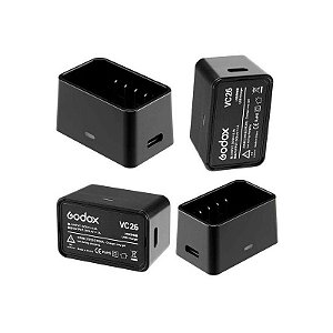 Carregador de Baterias Godox VC26 para Flash V1