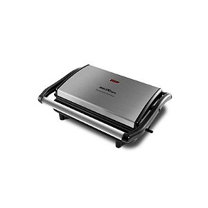 Grill Britânia BGR27I Press - 850W - 220V/60Hz - Prata e Preto