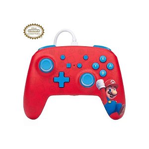 Controle PowerA com Fio para Nintendo Switch - Mario Woo-Hoo! (PWA-A-02581)