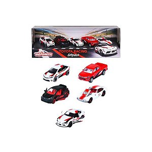 Pacote de Presentes Majorette - Toyota Racing com 5 Veículos