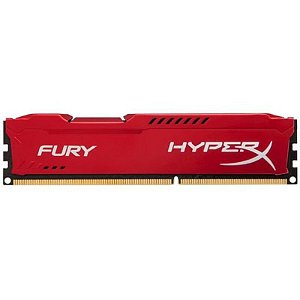 Memória RAM DDR3 Kingston 4GB 1600MHz HyperX Fury Vermelho - HX316C10FR