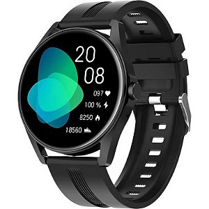 Relógio Inteligente G-Tide R3 - Preta Com Monitoramento De Saúde E Atividades