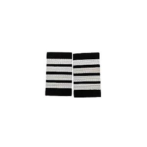 Uniforme de Piloto com 4 Barras Prateadas - Epaulets Aero Phoenix