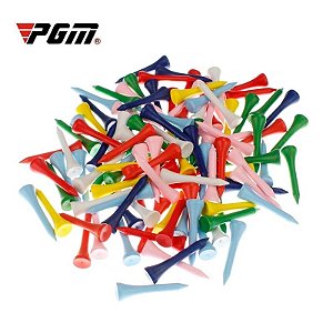 Kit de 50 Tees para Golfe PGM QT003 - Diversas Cores