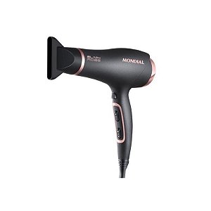 Secador de Cabelo Mondial SC 37 Preto e Rosa 220V