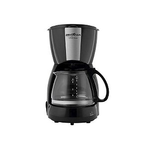 Cafeteira Elétrica Inox Britânia CP30 - 800W. 30 Xícaras. Preto