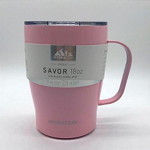Caneca Garrafa Térmica Copo Térmico Hp Savor 18 Pink 532Ml