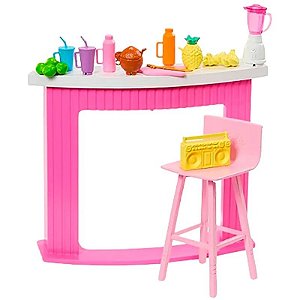 Acessórios de Cozinha para Boneca Barbie - Barra de Batido Mattel HPT54
