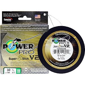 Linha Power Pro Super 8 Slick V2 30lb 0,28mm 135m - Fio Multifilamento Premium