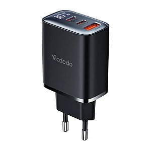 Carregador Mcdodo CH-2180 30W Dual USB-A e USB-C Bivolt - Preto