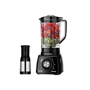 Liquidificador Mondial Turbo Power L-99-FB 550W 3 Velocidades Preto 127V