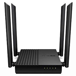Roteador TP-Link Archer C64 AC1200 Dual Band 4 Antenas Preto - Desempenho Avançado