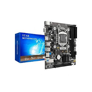 Placa Mãe M-ATX Star B85 Intel LGA 1150, DDR3, M.2 NVMe, HDMI e VGA