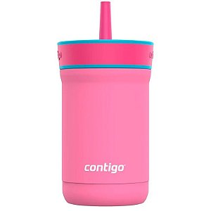 Copo Térmico Infantil Contigo Leighton 354mL - Cor Azaleia