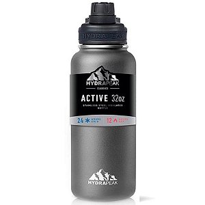 Garrafa Térmica Copo Térmico Hp Wide 32 Cinza Chug 946Ml