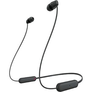 Fone Sony In-Ear Bluetooth WI-C100 - Conectividade Sem Fios, Cor: Preto